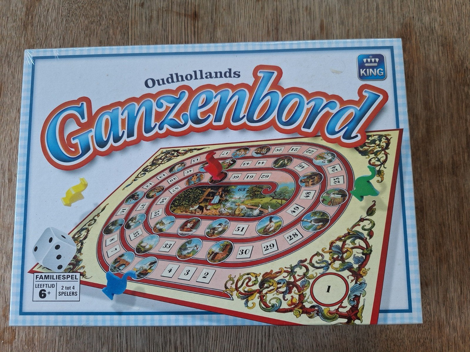 Oudhollands ganzenbord, Hobby en Vrije tijd, Gezelschapsspellen | Bordspellen, Ophalen of Verzenden, Nieuw