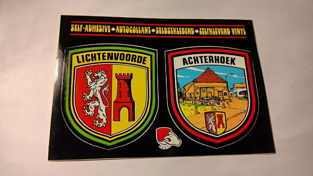 Lichtenvoorde ACHTERHOEK Sticker Ansichtkaart, Ophalen of Verzenden, 1980 tot heden