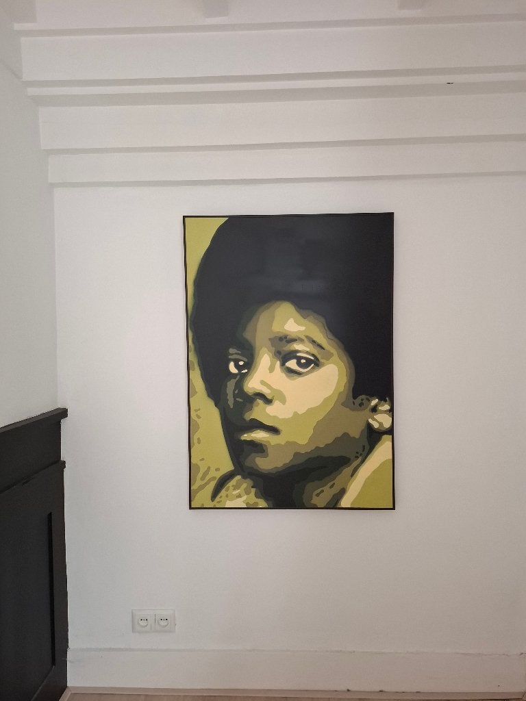 Michael Jackson pop art, Ophalen of Verzenden, Overige materialen, Overige technieken, Ophangklaar