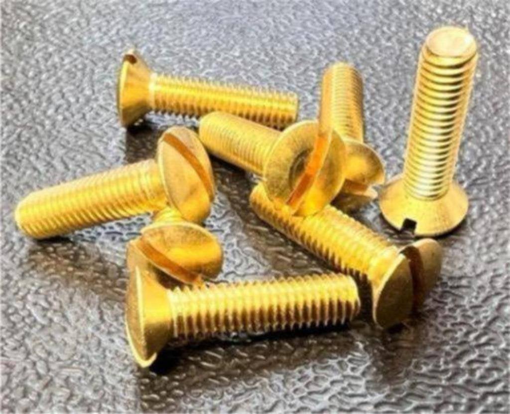 10-25 Messing LENSKOP BOUT tot (m6)x 10 + m6 x 40 mm lang, 50 tot 100 mm, N, N, Nieuw