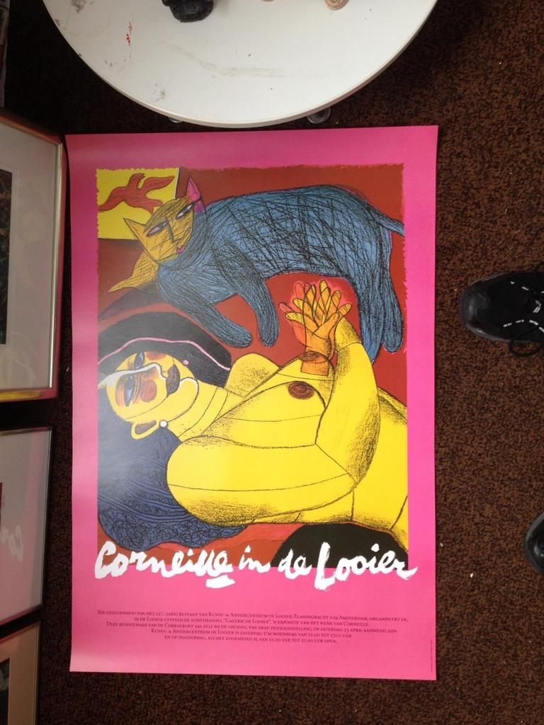 Corneille affiche 1988, Ophalen of Verzenden, Zo goed als nieuw, A1 t/m A3
