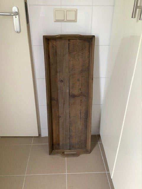 dienblad massief hout Riviera Maison, Ophalen, Zo goed als nieuw, Dienblad, Met opstaande rand