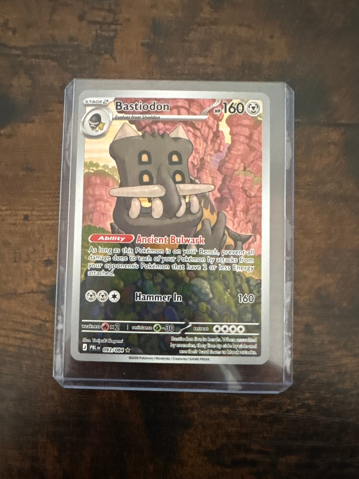 Bastiodon 093/084, Ophalen of Verzenden, Zo goed als nieuw, Losse kaart, Foil
