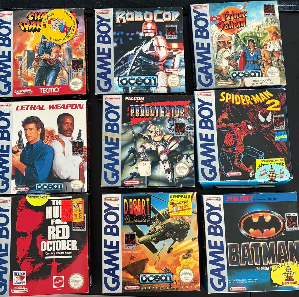 Game Boy games met handleiding - Shadow warrior, Probotector, Spelcomputers en Games, Avontuur en Actie, Gebruikt, 1 speler, Ophalen of Verzenden