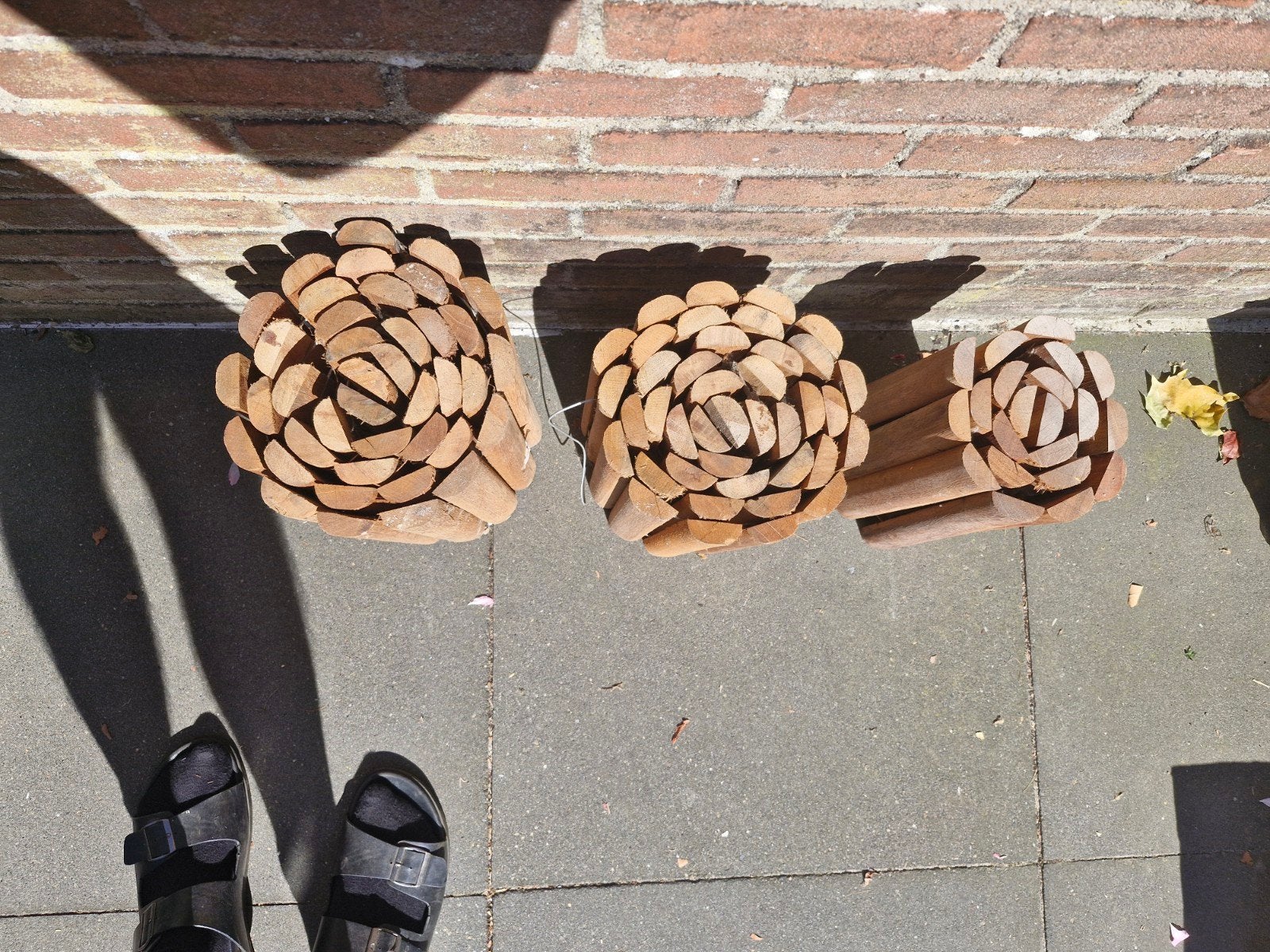 2,5 meter hardhouten rolborder, Ophalen, Gebruikt, 200 cm of meer, Border