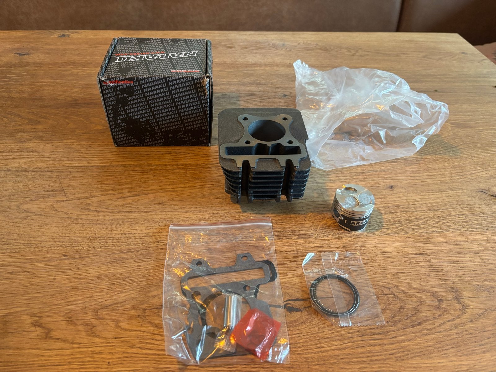 Naraku 80cc cilinderkit voor Piaggio 50cc 4-Takt 3-Venti, Ophalen, Nieuw, Cilinder, Piaggio