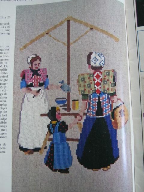 Borduurpatroon   Klederdracht Spakenburg  nr 6305 74, Hobby en Vrije tijd, Borduren en Borduurmachines, Verzenden, Nieuw, Handborduren