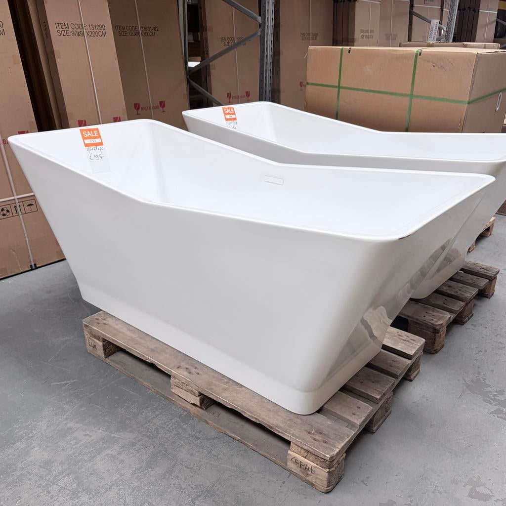 Gratis ligbad glans wit 175x78x70 nr286, Ophalen, Nieuw