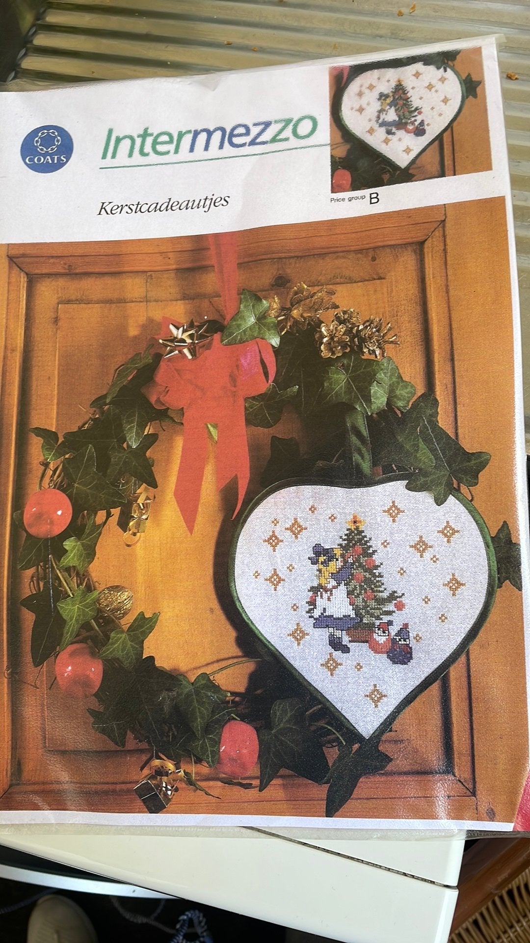 Borduurpakket kerst hart, Ophalen of Verzenden, Nieuw, Borduurpakket