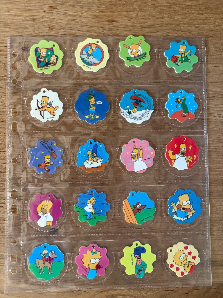Croky - The Simpsons - 1-25 (1996) 25 flippo's, Ophalen of Verzenden, Verzameling