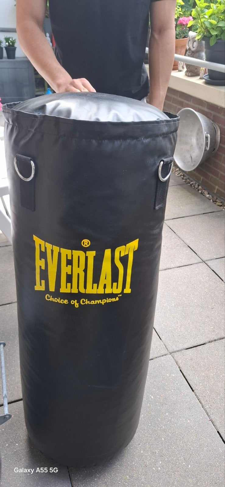 Everlast Bokszak - Zwart, Zo goed als nieuw, Sport en Fitness, Boksen, Ophalen of Verzenden