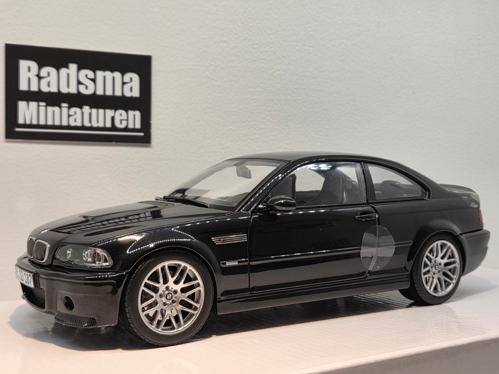 BMW M3 CSL 2003 Saphire Black - 1:18 Norev, Hobby en Vrije tijd, Auto, Nieuw, Norev, Ophalen of Verzenden