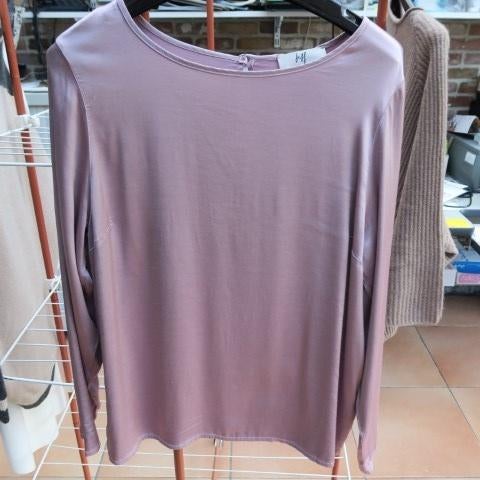 Blouse paars glans Jeff mt 40, Maat 38/40 (M), Jeff, Paars, Nieuw