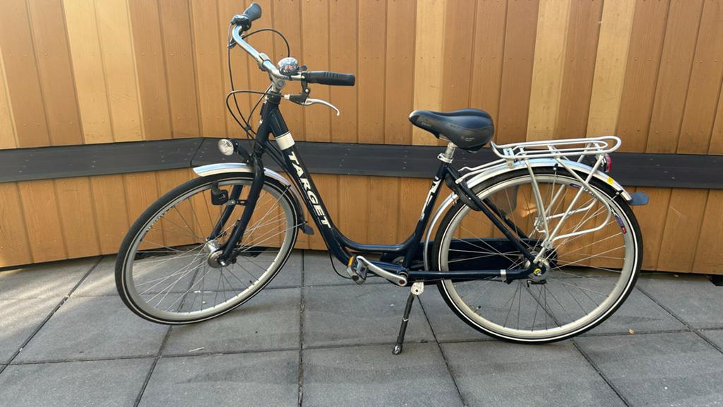 Target damesfiets met lage instap en versnellingen, Fietsen en Brommers, Fietsen | Dames | Damesfietsen, Velgrem, Ophalen, Overige merken