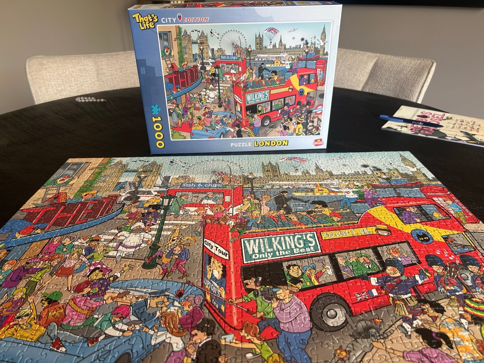 That's Life City Edition London 1000 stukjes puzzel, Ophalen of Verzenden, 500 t/m 1500 stukjes, Zo goed als nieuw, Legpuzzel