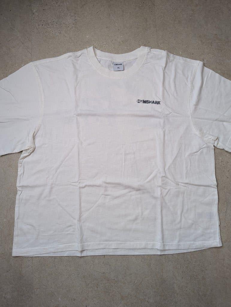 Gymshark T-shirt - Wit - Maat XXXL, Kleding | Heren, Fitness, Verzenden, Overige maten, Zo goed als nieuw
