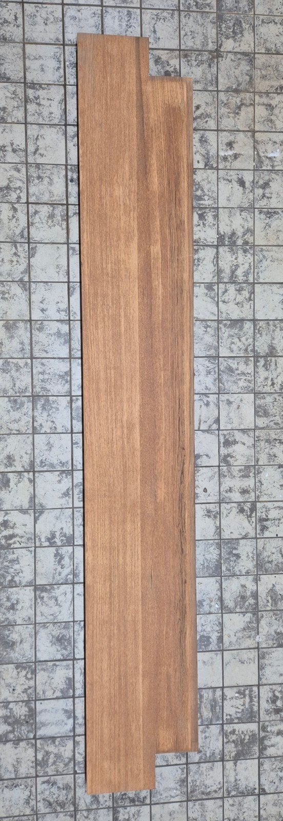 Teak houten plank 198x30x4,2 cm met inkeping, Ophalen, Gebruikt, 25 tot 50 mm, Plank