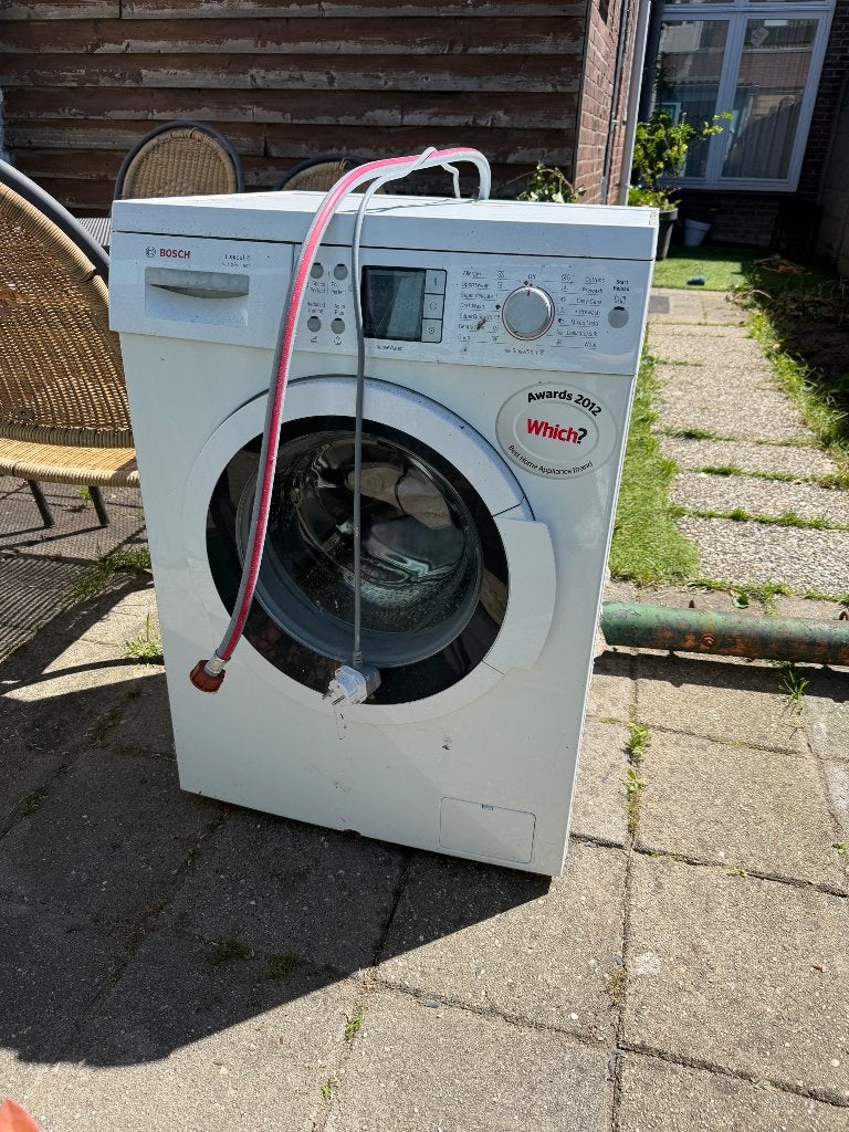 Wasmachine, Witgoed en Apparatuur, Wasmachines, Ophalen, Gebruikt, 1200 tot 1600 toeren, 85 tot 90 cm