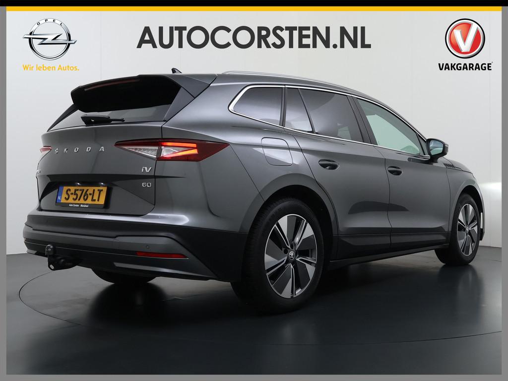 Skoda Enyaq iV 60 Panoramadak Trekhaak Navi Ecc Camera Apple, Automaat, 390 km, Achterwielaandrijving, Gebruikt