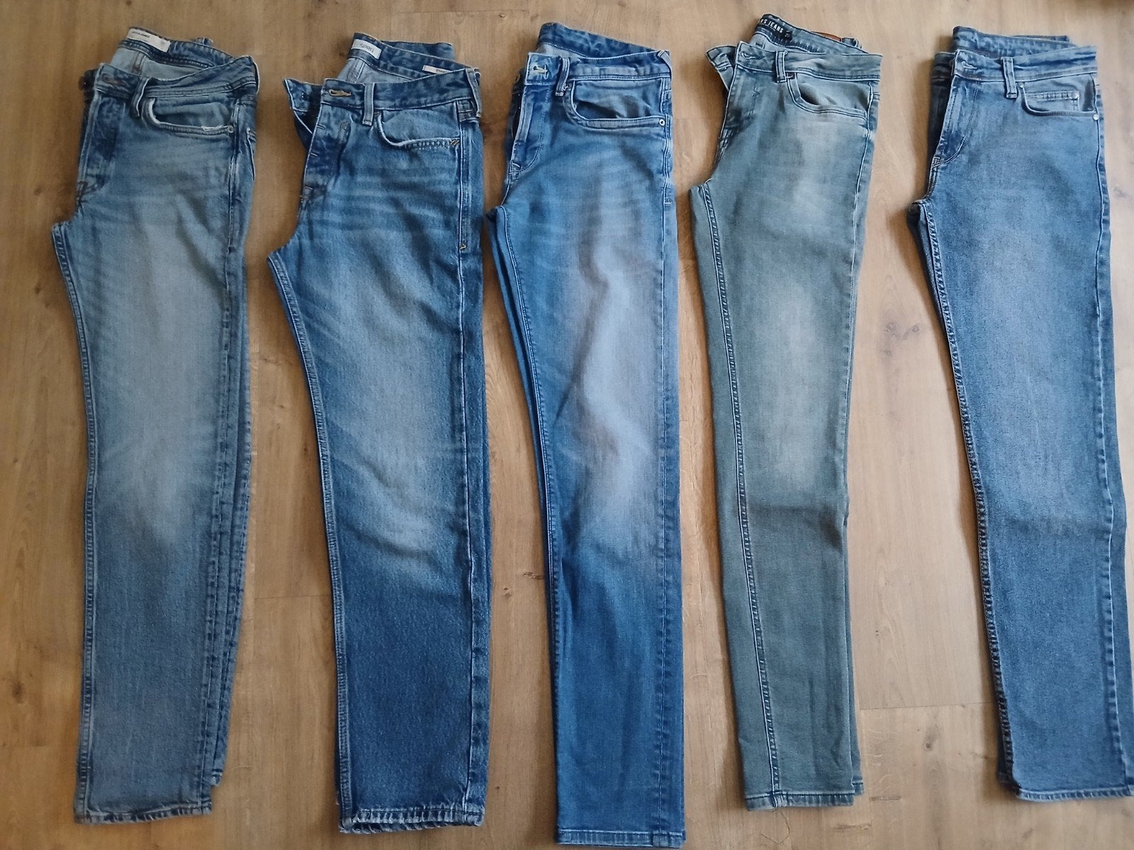 5x jeans man heren jongen lange broek 29 en 31, Ophalen of Verzenden, Zo goed als nieuw, Blauw, W32 (confectie 46) of kleiner