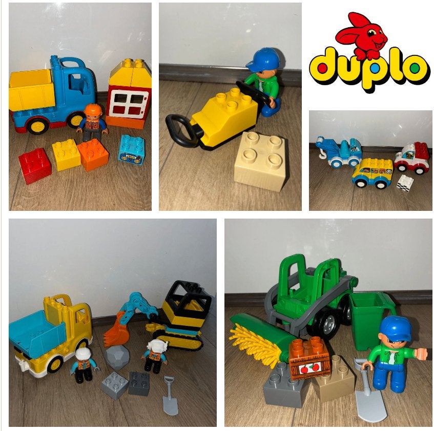 Lego duplo bouwplaats sets, Ophalen of Verzenden, Zo goed als nieuw, Complete set, Duplo