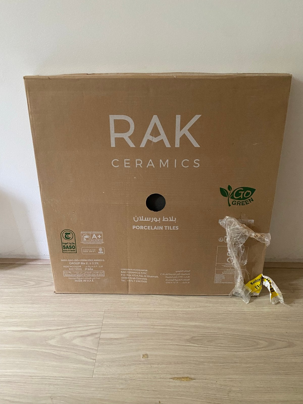 RAK Ceramics Porseleinen Tegels Antraciet 2,16m2, Ophalen, 60 cm of meer, Nieuw, Minder dan 5 m²