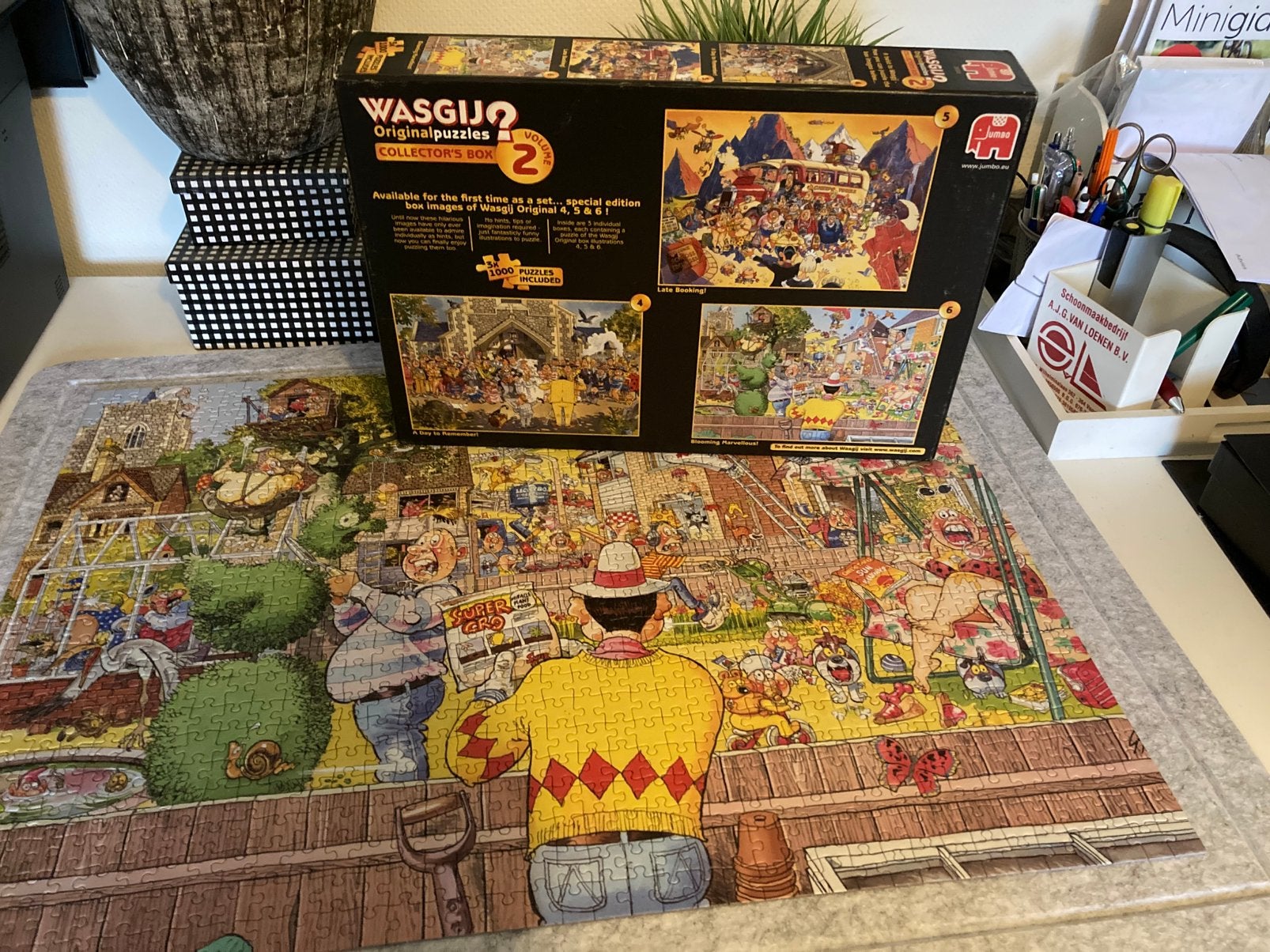 Wasgij  original collectors box 2  3in1, Ophalen, 500 t/m 1500 stukjes, Zo goed als nieuw