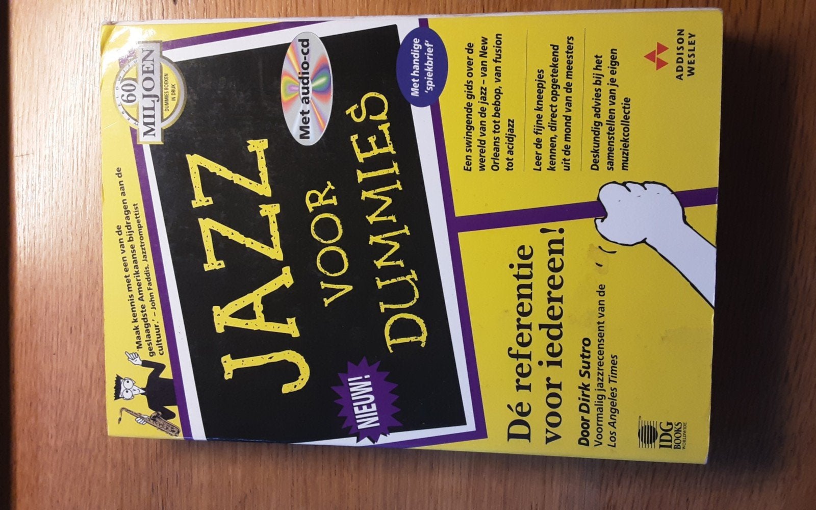 BOEK Jazz voor dummies - Dirk Sutro, Boeken, Muziek, Ophalen of Verzenden, Zo goed als nieuw