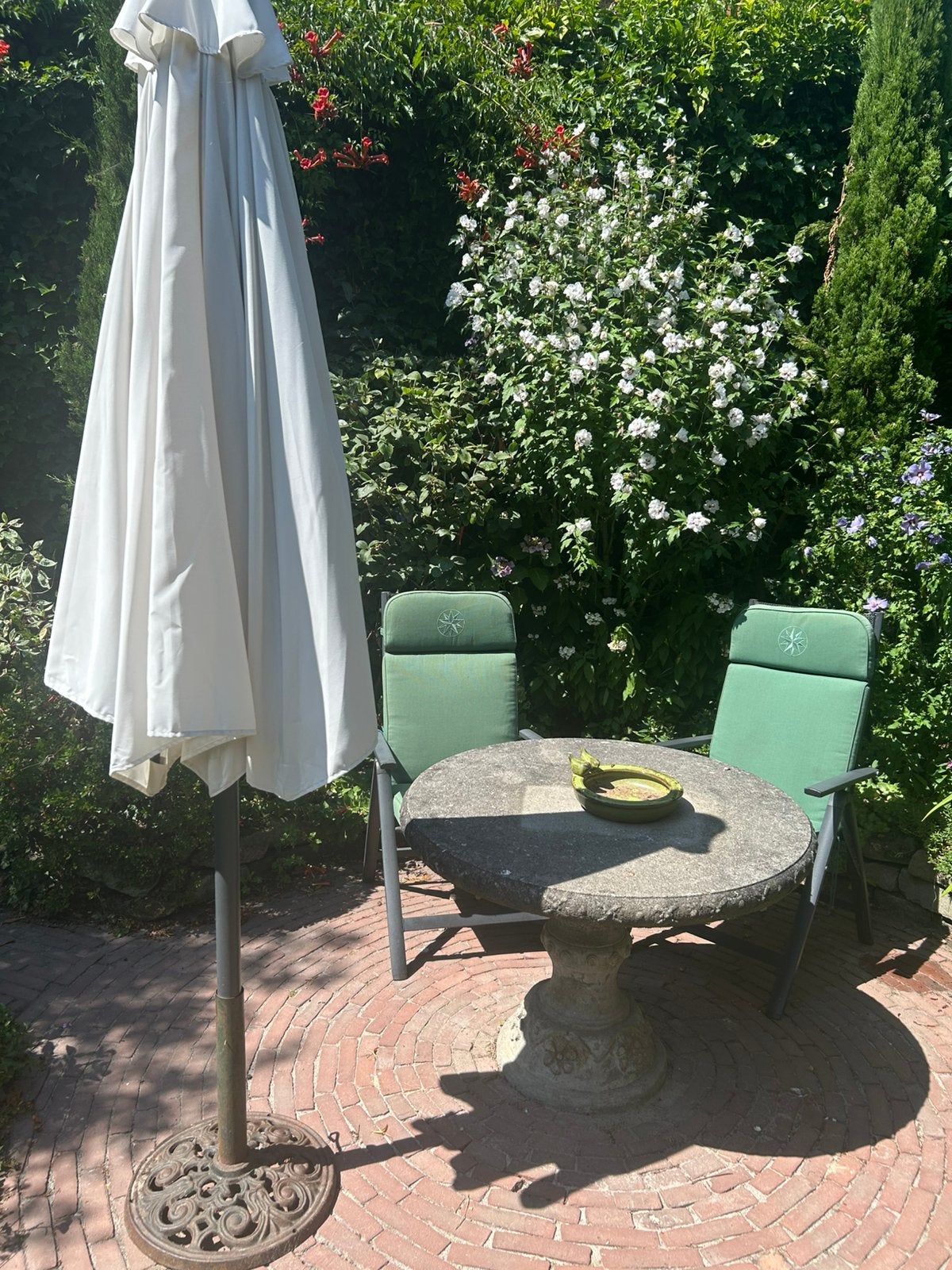 4 tuinkussens “hartman”, Ophalen, Gebruikt, Minder dan 1 meter