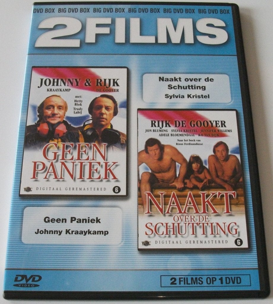 Dvd *** GEEN PANIEK & NAAKT OVER DE SCHUTTING *** 2-Filmpack, Vanaf 6 jaar, Ophalen of Verzenden, Zo goed als nieuw, Komedie