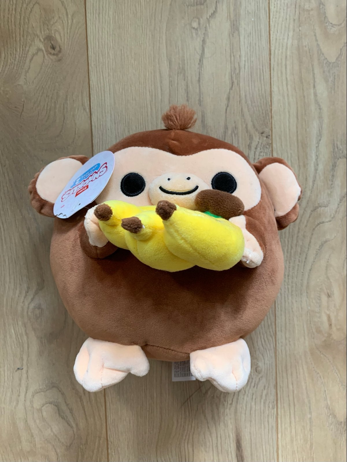 Zuru Snuggles Serie 2 Aap met Banaan Knuffel - Nieuw, Overige merken, Nieuw, Ophalen of Verzenden, Met label