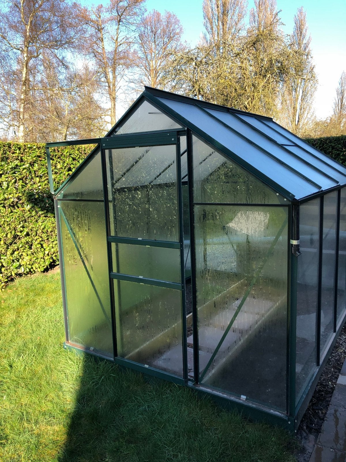 Tuinkas met veiligheidsglas, Ophalen of Verzenden, Glas, Zo goed als nieuw, Aluminium