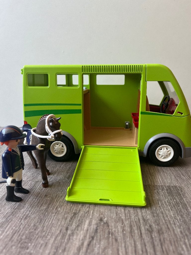 Playmobil paardenvrachtwagen, Kinderen en Baby's, Speelgoed | Playmobil, Complete set, Voertuig, Nieuw, Ophalen of Verzenden