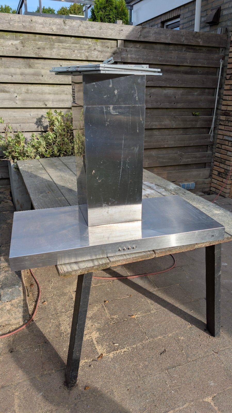 M-System MSPK951IX Wandafzuigkap compleet- Zo goed als nieuw, Witgoed en Apparatuur, Ophalen, Zo goed als nieuw, Inbouw, Wandschouwkap