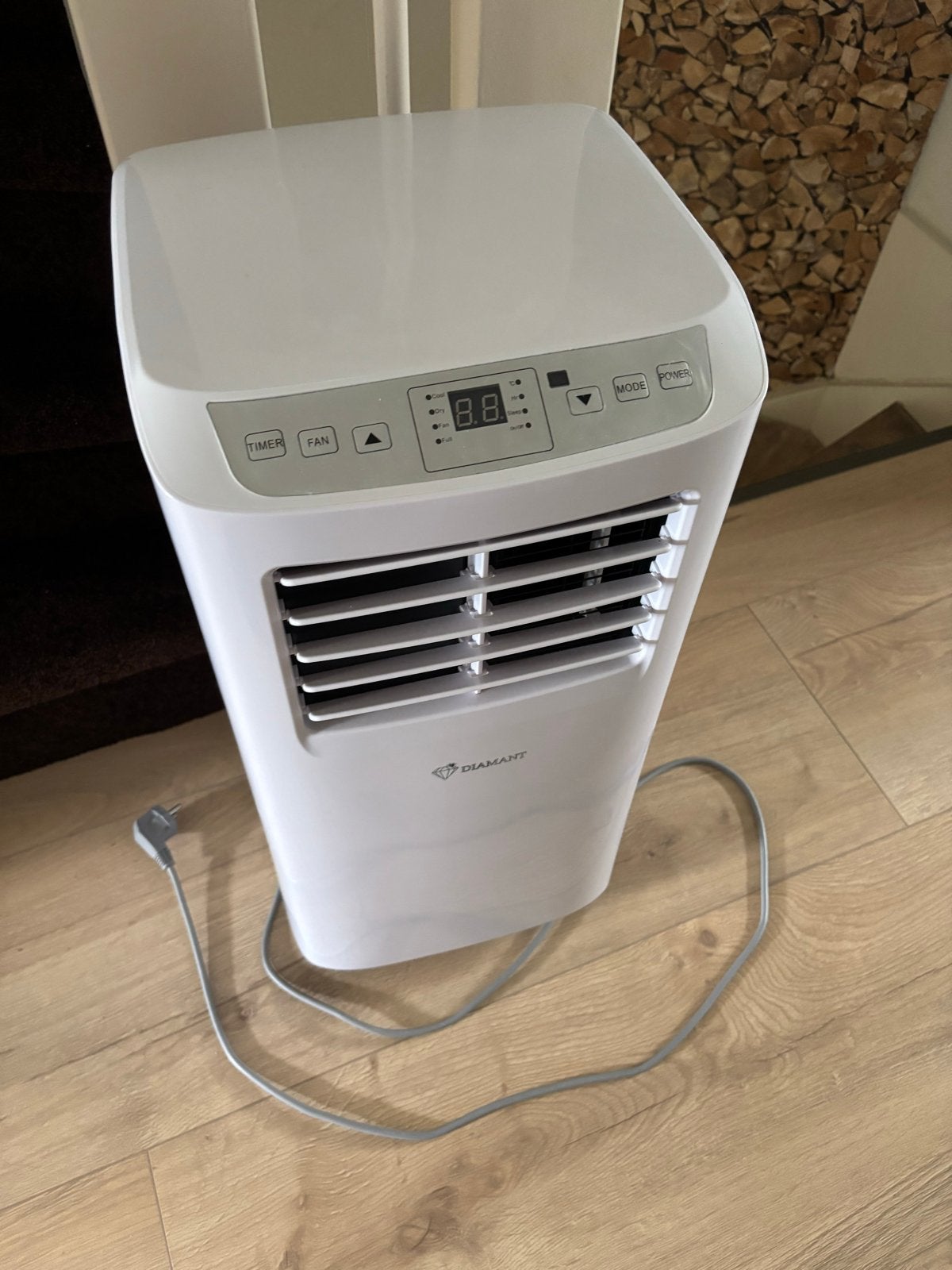 Diamant Mobiele Airco met Afstandsbediening en Slang, Witgoed en Apparatuur, Airco's, Ophalen, Gebruikt, Minder dan 60 m³, 3 snelheden of meer