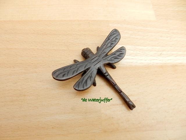 019* Bronzen libelle (Boven €75 geen verzendkosten), Ophalen of Verzenden, Nieuw, Overige materialen, Dierenbeeld