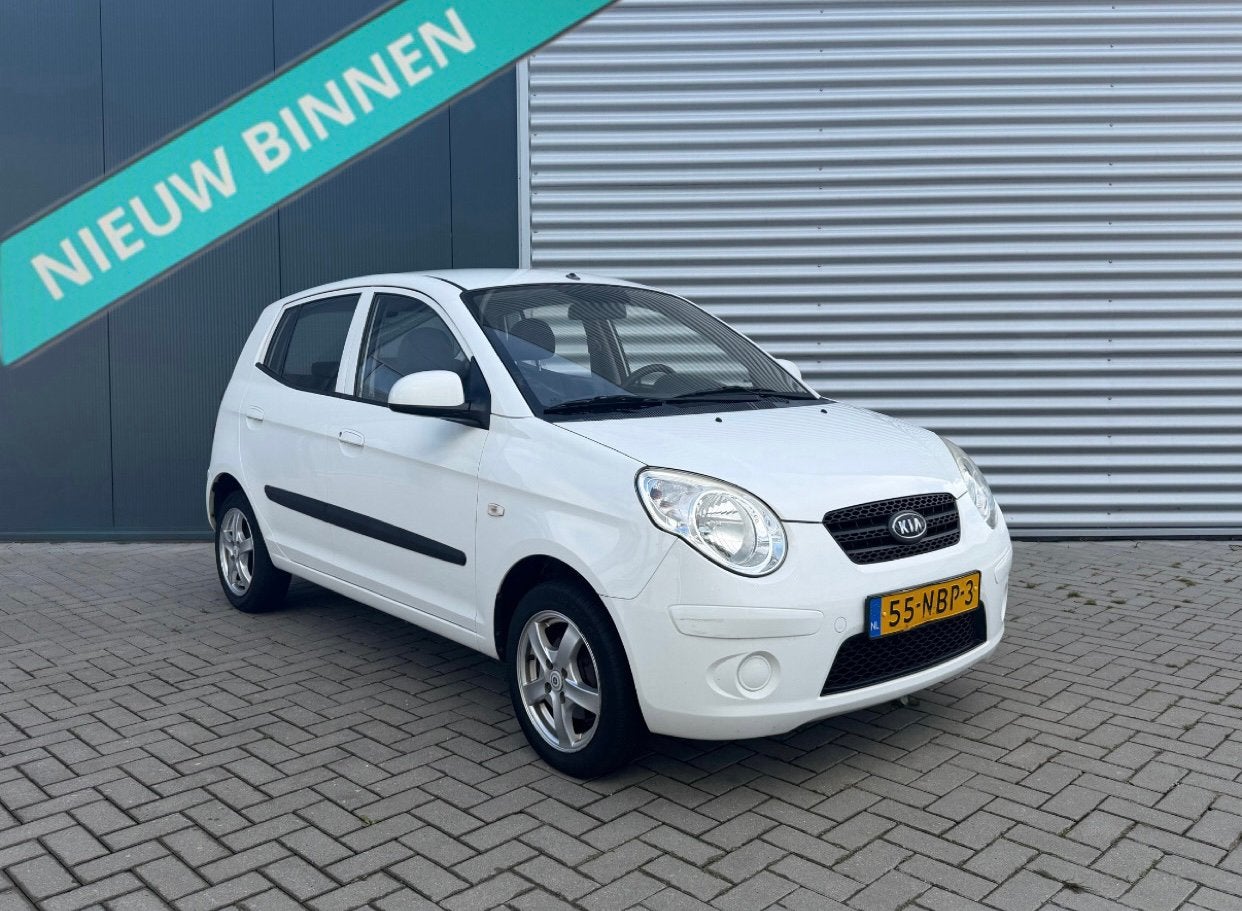 Kia Picanto 1.0 2010 | 137.000 NAP | Top Staat | APK-2027 |, 4 cilinders, 400 kg, Wit, Origineel Nederlands