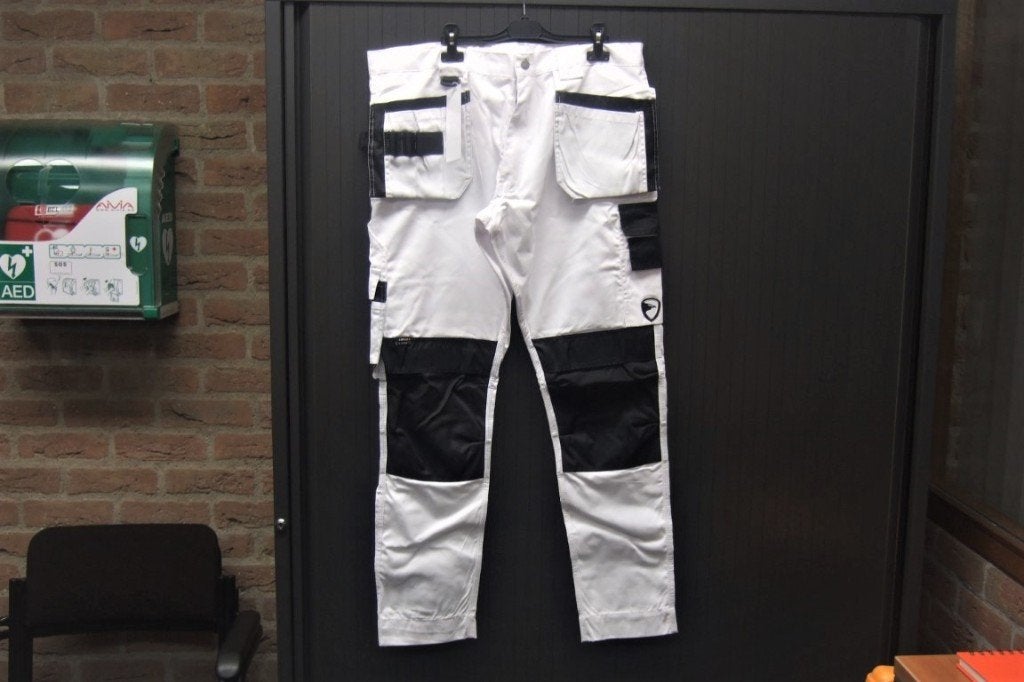 Werkbroek wit/zwart, Ophalen, Nieuw, Broek