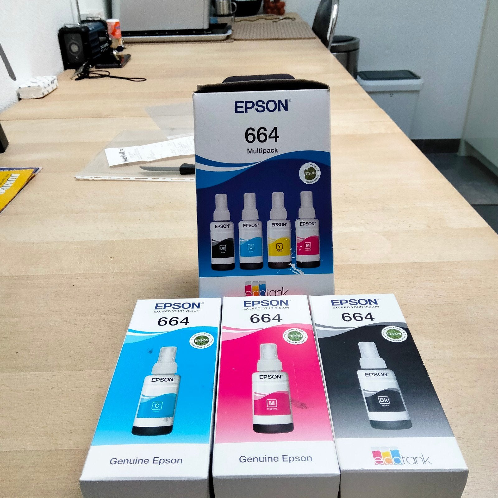 Epson 664 inkt multipack en losse kleuren voor ET-2650, Ophalen of Verzenden