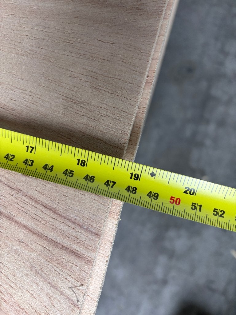 Buigtriplex Dwarsfineer 2500 x 470 x 7 mm AANBIEDING RESTANT, Ophalen of Verzenden, Nieuw, Multiplex, Minder dan 20 mm