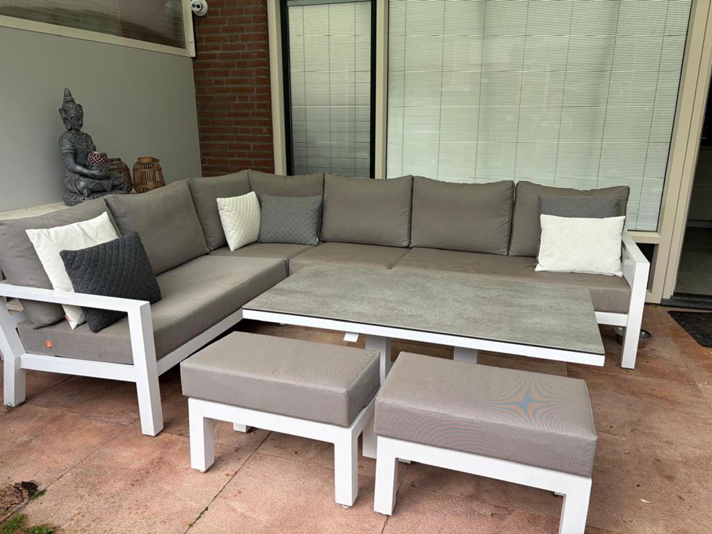 Life tuinset., Tuin en Terras, Ophalen, 5 zitplaatsen, Gebruikt, Bank