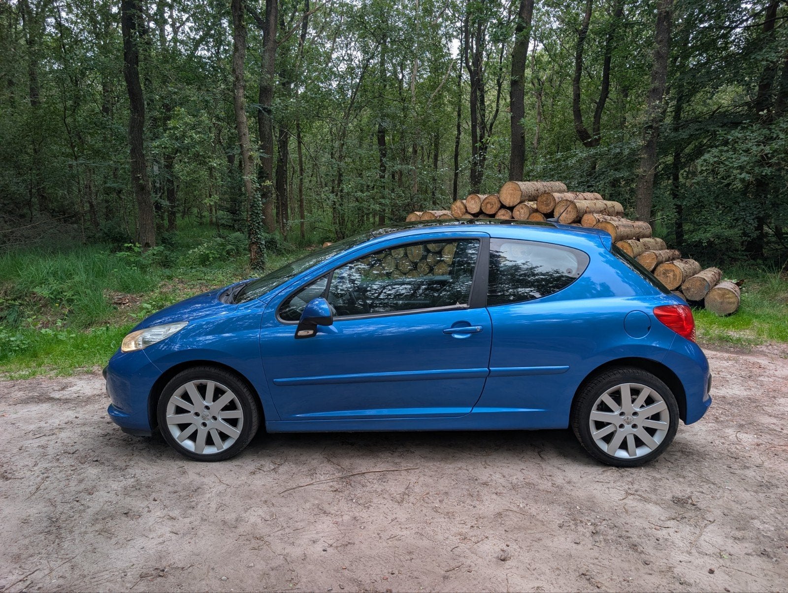 Peugeot 207 1.6 16V Turbo 3DRS 2007 Blauw, Voorwielaandrijving, 4 cilinders, Blauw, Handgeschakeld