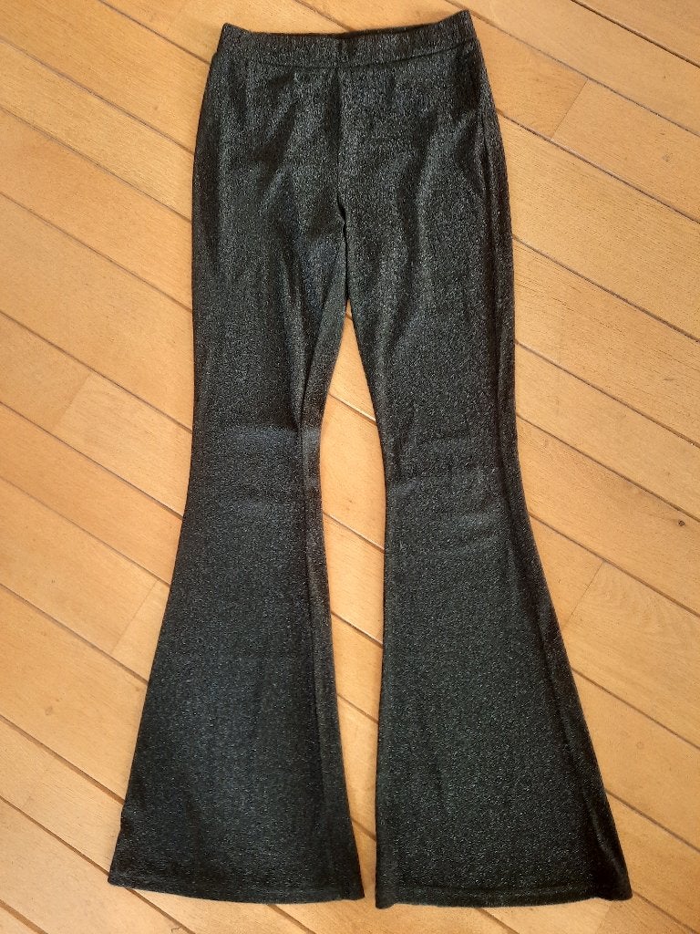 Loavies legging broek zwart zilver spikkels maat S, Legging, Maat 36/38 (S), Zwart, Ophalen of Verzenden