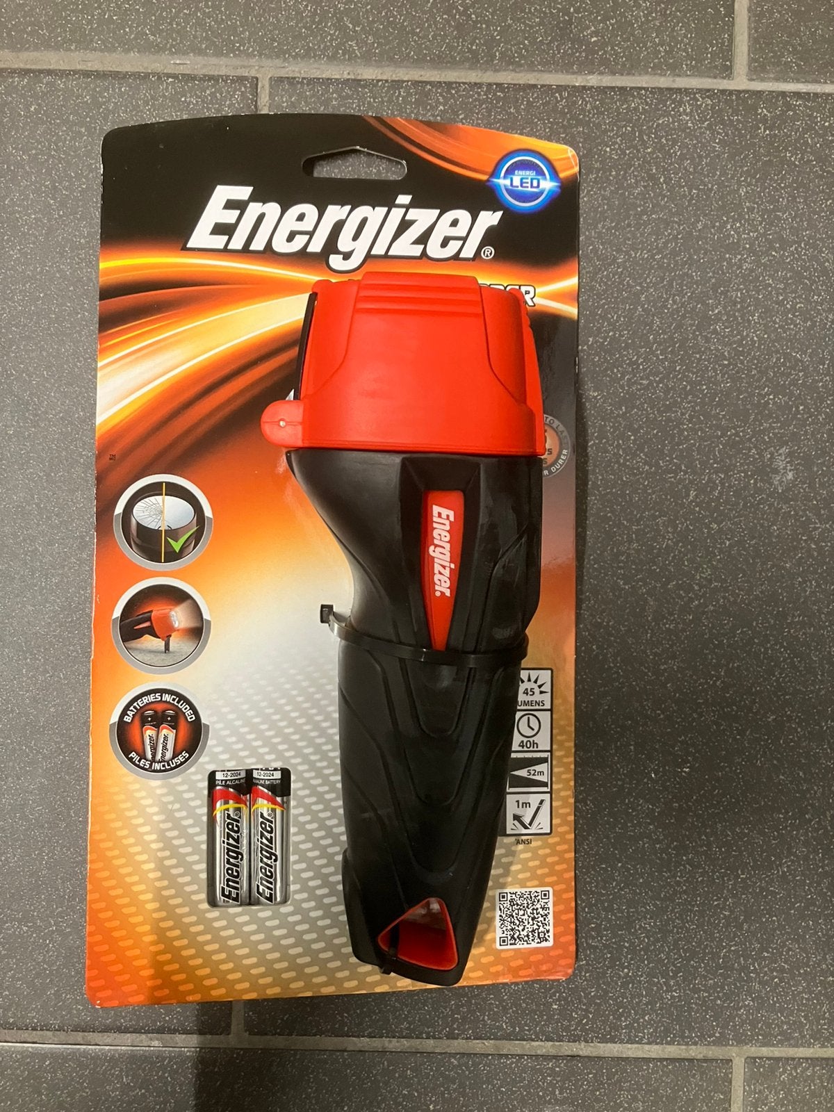 Nieuw! Zaklamp Energizer LED 45 lumen - 52 meter - batterij, Ophalen of Verzenden, Nieuw, Batterij