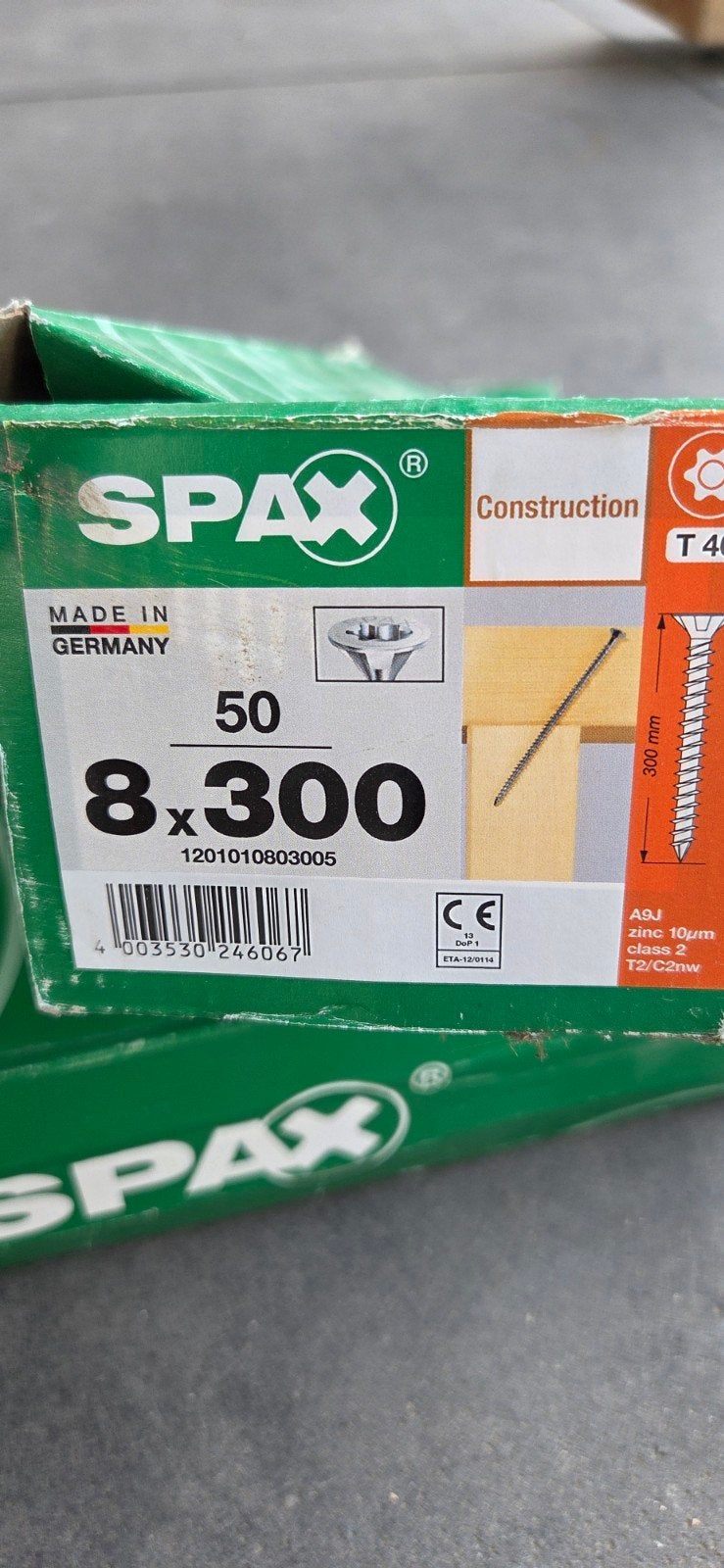 30 Spax schroeven 8x300mm - Nieuw in doos, Ophalen of Verzenden, Nieuw, 250 mm of meer, Schroeven