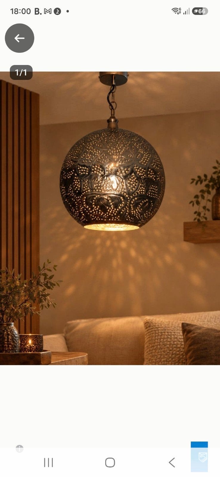 sfeervolle Marokkaanse hanglamp, Ophalen of Verzenden