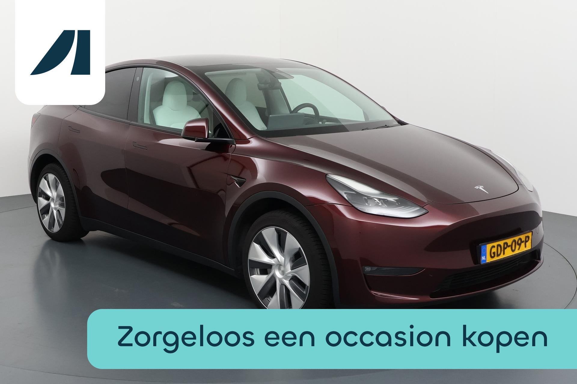 Tesla Model Y Long Range AWD 75 kWh - 94% SoH, Pano, Stoelve, Auto's, Automaat, Stof, Gebruikt, 495 min