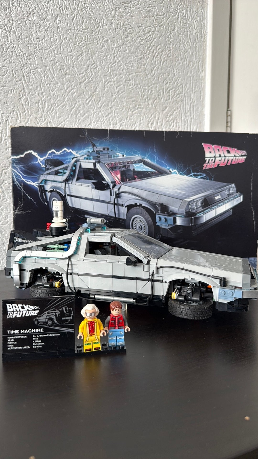 LEGO 10300 Back to the Future DeLorean – compleet – 1872 pcs, Ophalen, Zo goed als nieuw