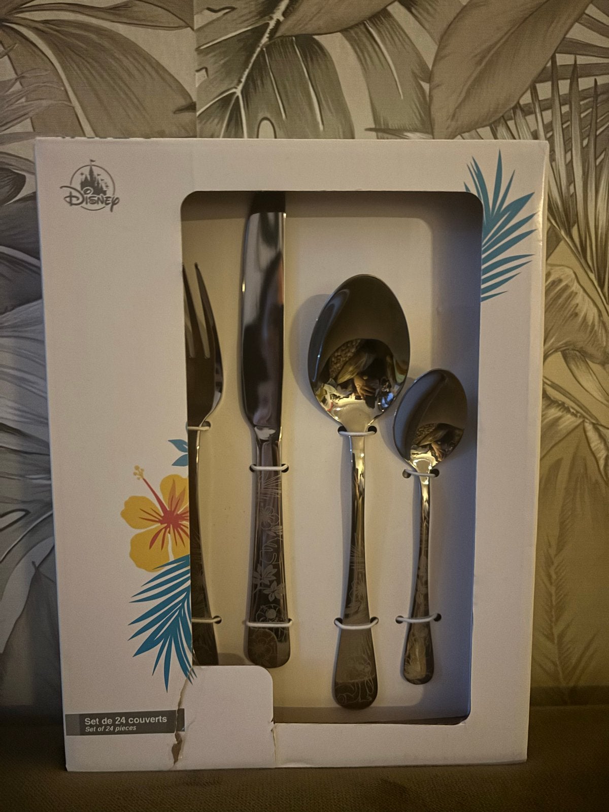 Disney Stitch Bestekset 24-delig voor 6 personen, Ophalen of Verzenden, Overige figuren, Nieuw, Beeldje of Figuurtje
