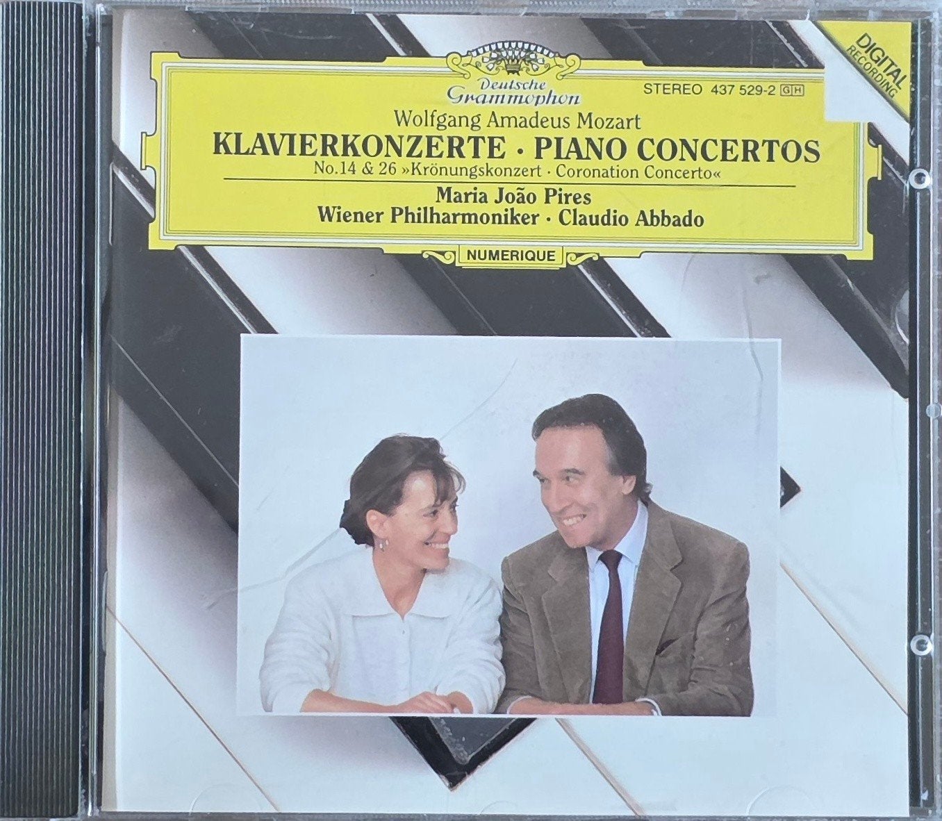 Mozart: Pianoconcerten Nr. 14 & 26 - Maria João Pires, Mozart, Soloconcert, Inclusief doosje, Ophalen of Verzenden